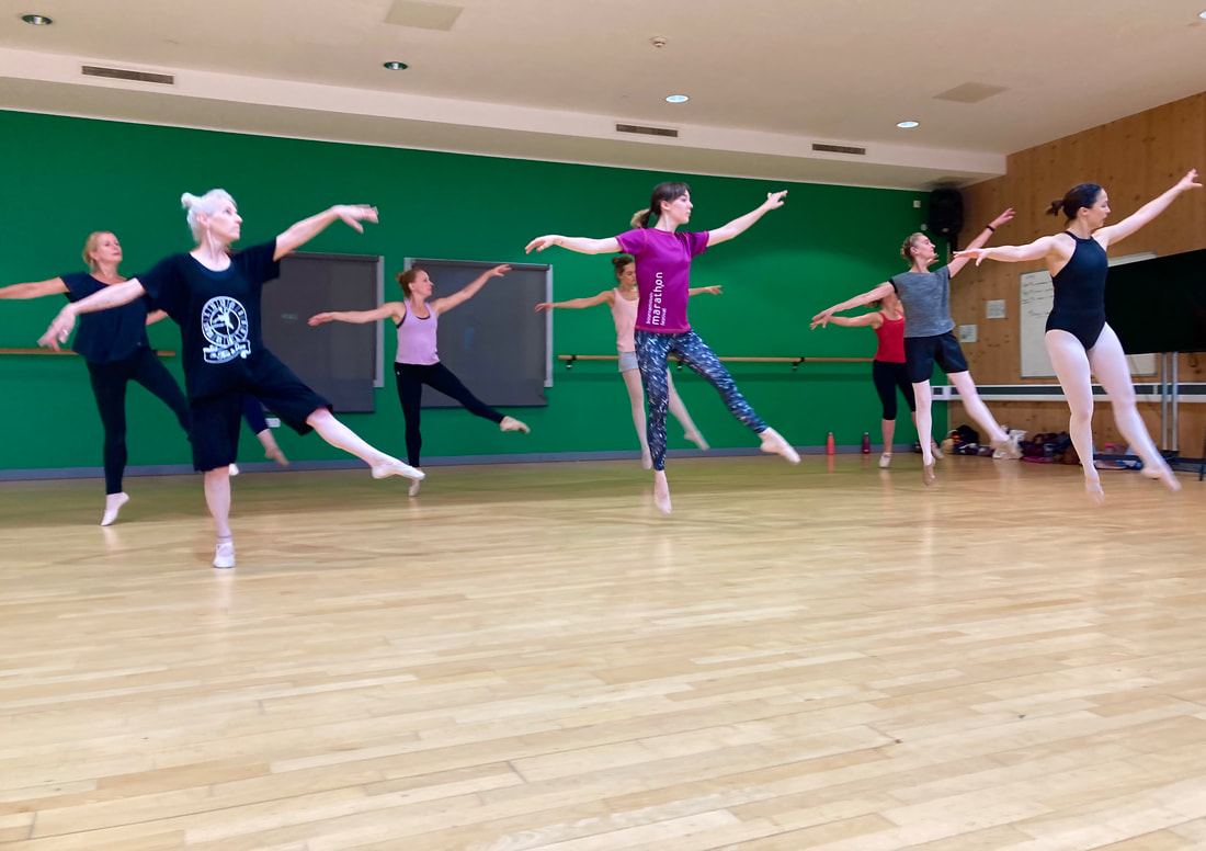 adult ballet class with Nicky Gibbs Dance